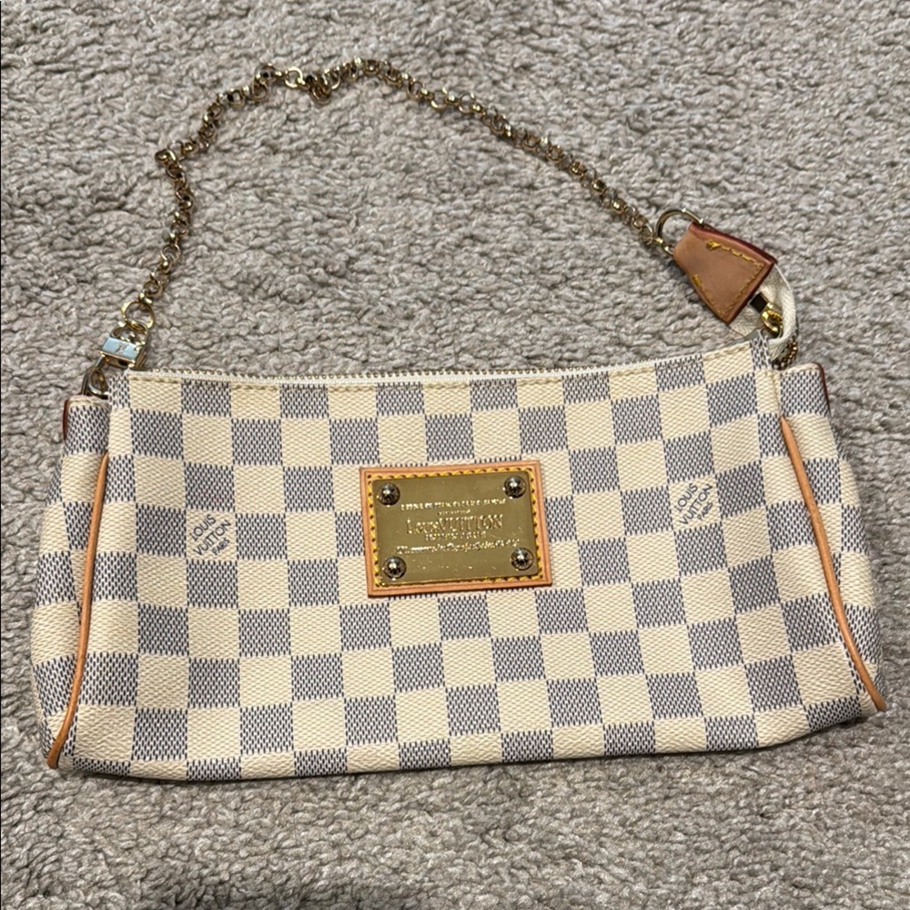 Checkered Designer Chain Bag
